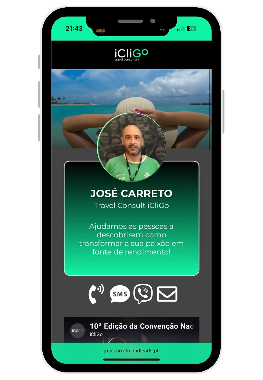 FindLeads - Cartão de Visita Digital